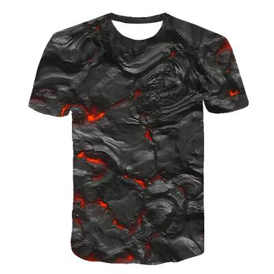 Lightweight High Collar Printed Short Sleeve Shirt for Youth, Plus Velvet Thickn-image
