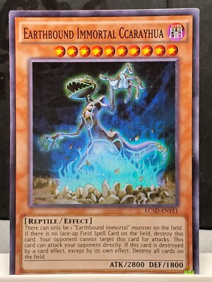 Yu-Gi-Oh Earthbound Immortal Ccarayhua LC5D-EN151 Super Rare 1st Edition Foil-image