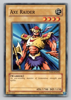 1996 Yu-Gi-Uh! Axe Raider - 5D's 2008 Starter Deck Common #5DS1-EN003-image