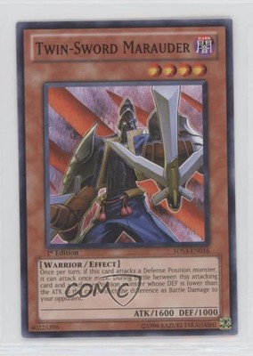 2010 Yu-Gi-Oh! 5D's Duelist Toolbox 1st Edition Twin-Sword Marauder 0t4d-image