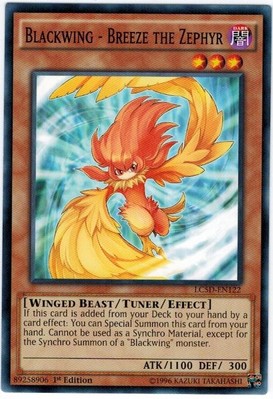 1 x Blackwing - Breeze the Zephyr - LC5D-EN122 - Common - 1st Edition Near Mint,-image