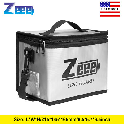 Zeee Fireproof Explosionproof Storage Guard Bag for Lipo Battery Charge& Storage-image
