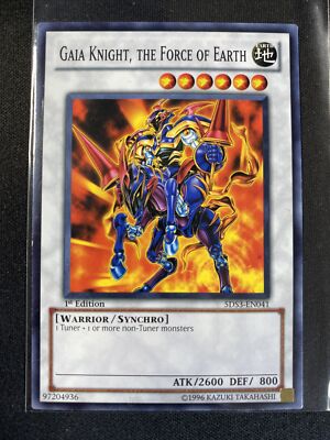 Yu-Gi-Oh! TCG Gaia Knight, the Force of the Earth 5DS3-EN041 1st Edition-image