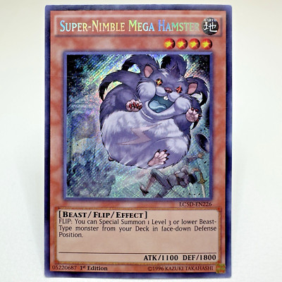 Yugioh Super-Nimble Mega Hamster LC5D-EN226 1st Edition Secret Rare Holo - NM-image