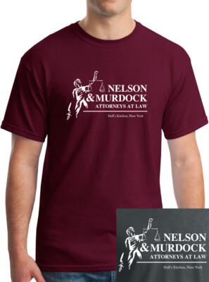 Nelson & Murdock Attorneys At Law T-Shirt Classic Gotham Movie Cartoon Comic-image