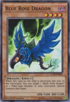Yu-Gi-Oh! - Blue Rose Dragon  (LC5D-EN093) - Legendary Collection 5Ds - NM-image