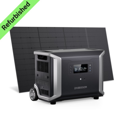 Power Station 3600W 3430Wh Solar Generator EPS with 420W Solar Panel APP Control-image