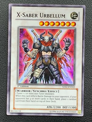 X-Saber Urbellum 5DS2-EN043 1st Edition Super Rare Yu-Gi-Oh!-image