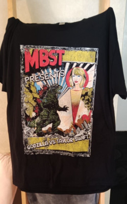 Godzilla Vs. Taylor Swift Tee - Size Large - Brand New No Tags-image