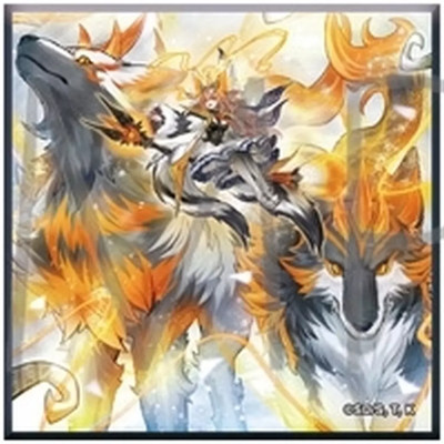 Yu-Gi-Oh! Badge Bins: The White Forest Wolf Silwia  Official Card Game 25Th Anni-image