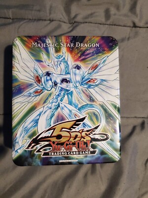 YUGIOH 5DS MAJESTIC STAR DRAGON EMPTY COLLECTIBLE TIN ONLY 2009-image