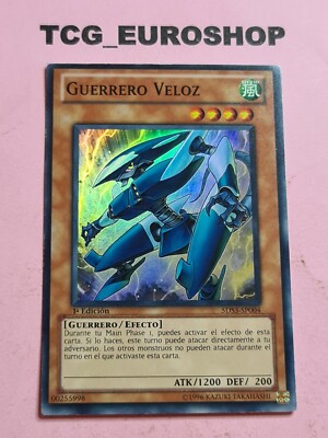 Rapid Warrior | YUGIOH | 5DS3 | 2010 | Super Rare | 1st ED | SPANISH | NM #2628-image