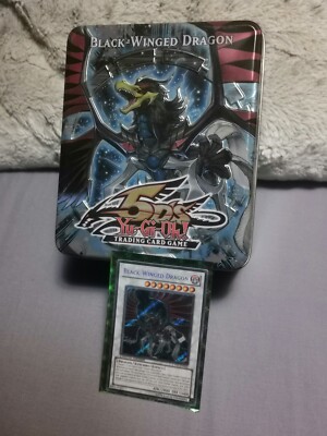 2010 Yu-Gi-Oh! 5DS Collector's Tin Black-Winged Dragon Promo & Tin Only!-image