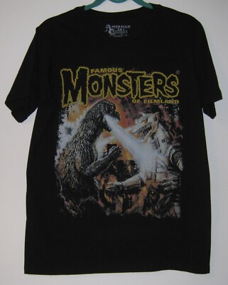 Famous Monsters of Filmland T-Shirt - Godzilla vs Mechagodzilla -NEW- size SMALL-image