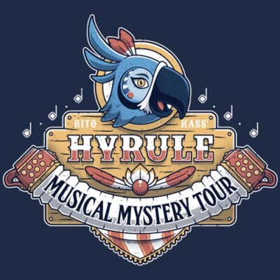THE LEGEND OF ZELDA Breath of the Wild Kass Musical Mystery Tour TEEFURY T-SHIRT-image