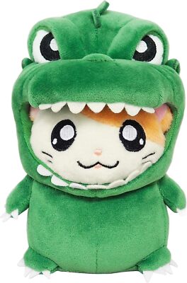 New Godziham-kun Sanei Boeki GODZILLA Hamtaro Plush Doll Stuffed toy green Japan-image