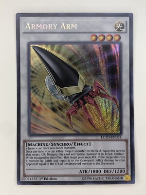 Yugioh Armory Arm LC5D-EN034 1st Edition Secret Rare Near Mint-image