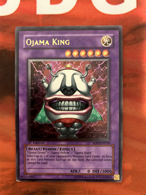 Yu-Gi-Oh! Konami Ojama King SOD-EN034 Ultimate Rare 1st Edition - LP-image