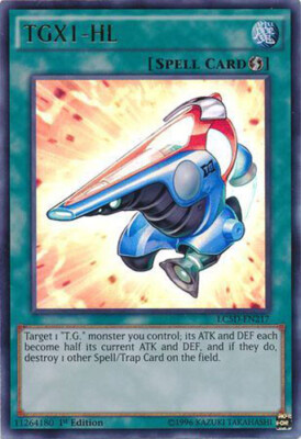 Yu-Gi-Oh Card - LC5D-EN217 - TGX1-HL (ultra rare holo) - NM/Mint-image
