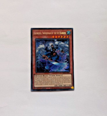 YuGiOh Georgius Swordsman of the Ice Barrier Secret Rare 1st Edition BLTR-image