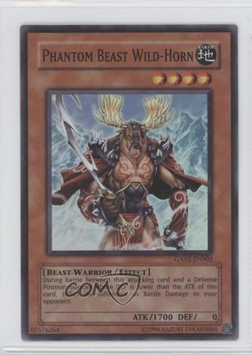 2006 Yu-Gi-Oh! GX: Tag Force Phantom Beast Wild-Horn #GX02-EN002 0b5-image