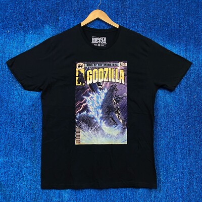 Godzilla King of the Monsters Kaiju Comic Book Cover Tee L-image