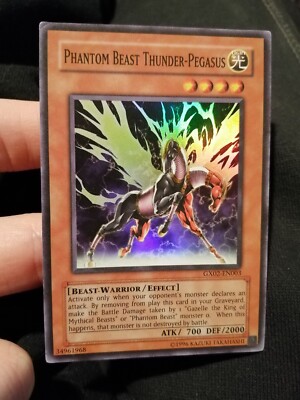 Yugioh Card Phantom Beast Thunder Pegasus GX02-EN003 Super Rare-image
