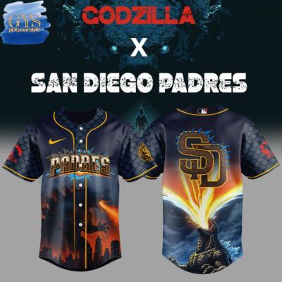 YC San Die*go Padr*es x Godzilla Premium Limited Edition Baseball Jersey-image