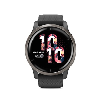 Garmin Venu 2 GPS Smartwatch 45 mm Fiber Reinforced Polymer Slate Bezel-image