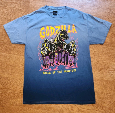 Godzilla King Monsters Blue Mens T-Shirt Size M-image