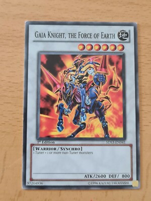GAIA KNIGHT, THE FORCE OF EARTH | YUGIOH | 5DS3 | 2010 | COMMON | 1st ED | #62-image