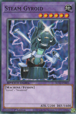 YUGIOH CARD STEAM GYROID SGX2-ENB21 1ST EDITION COMMUN-image
