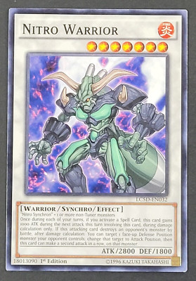 Yugioh TCG - Nitro Warrior - LC5D-EN032- LP/NM - 1st Ed - Common - Synchro 2014-image