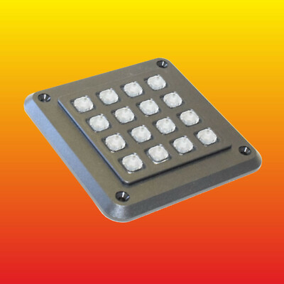GS160201 FARNELL KEYPAD STORM GRAPHIC SERIES 4x4 POLYMER MATRIX 50mA 24V-image