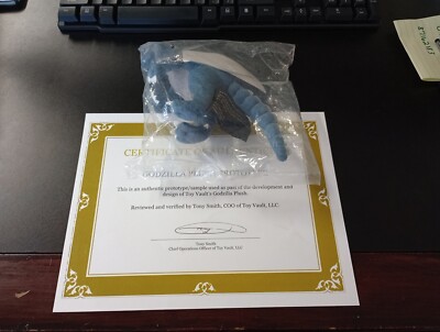 Toy Vault Godzilla Origins *MINI* Baby Godzilla Plush Prototype W/ Certificate -image
