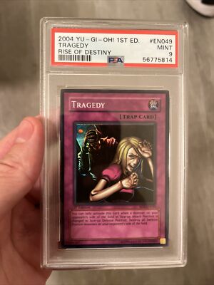 Yugioh! PSA 9 2004 Tragedy RDS-EN049 1st Edition Super Rare Pop 24-image