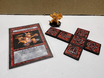 Yu-Gi-Oh! Dungeon Dice Monsters Baby Dragon Figure Card Dice Used-image