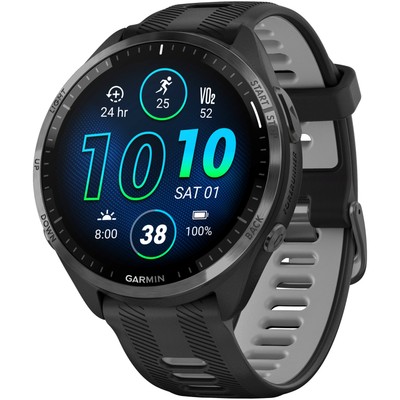 Garmin - Forerunner 965 GPS Smartwatch 47 mm Fiber-reinforced polymer - Carbo...-image