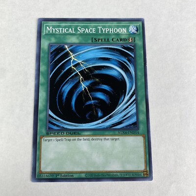 Yugioh Mystical Space Typhoon SGX4-END14 Common 1st Edition  Midterm Destruction-image