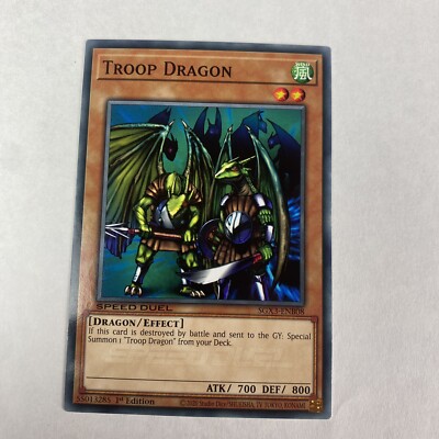 Yugioh Troop Dragon sgx3-enb08 Speed Duel GX Duelists of Shadows 1st Edition-image