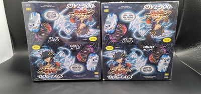 2 Yu-Gi-Oh 5D'S Dog Tags Box Factory Sealed 12 Packs Per Box-image
