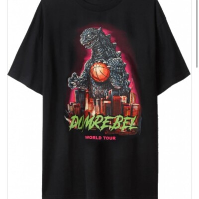 Rare Domrebel Godzilla Black T-Shirt - Medium-image