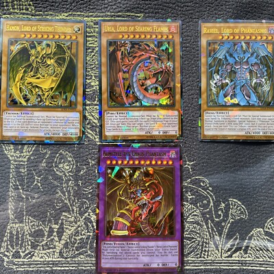 Yugioh Egyptian GX Gods Full Set Waifu Card Girl Holo Anime Yugioh Rare YCS WCS-image