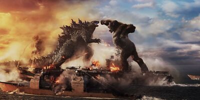 Godzilla vs King Kong Movie Iron on Tee T-shirt Transfer A5-image