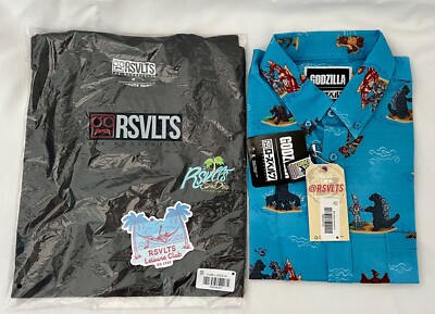 SDCC RSVLTS GODZILLA GODZILLA KUNUFLEX SHIRT MEDIUM MOTHRA RODAN MECHAGODZILLA-image