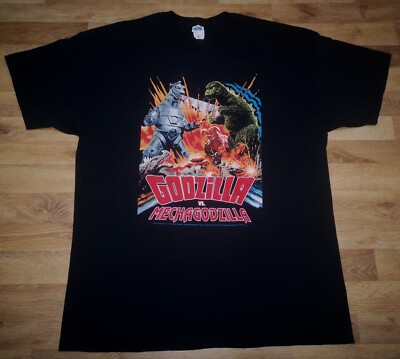 True Vintage OG y2k Godzilla vs Mechagodzilla 2009 Film Toho Promo Movie T Shirt-image
