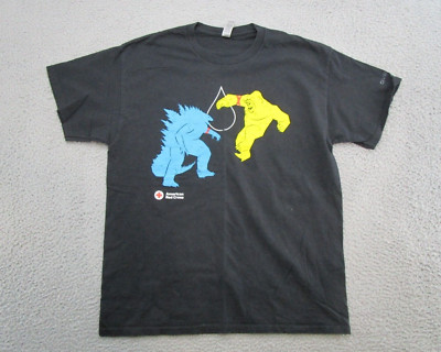 American Red Cross Godzilla Kong New Empire Shirt Movie Promo Size Large-image