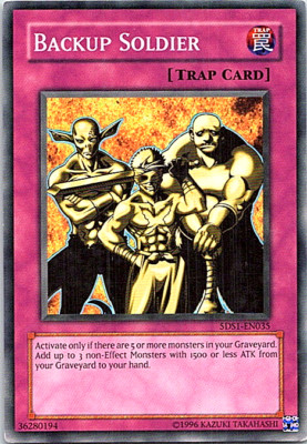 Backup Soldier 5DS1-EN035 Yu-Gi-Oh! Light Play Unlimited-image