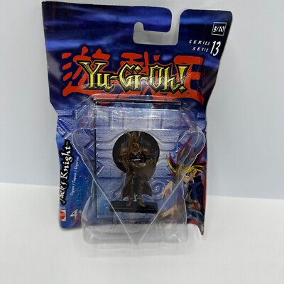 YU GI OH 2'' Figure Series 13 King's Knight 7/10 Holo Tile Damaged Card-image