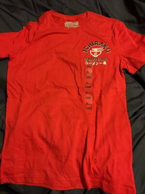 JAPANESE ANIME MANGA Naruto Uzumaki Ramen Unisex Graphic  T-Shirt Size Xxs Red-image